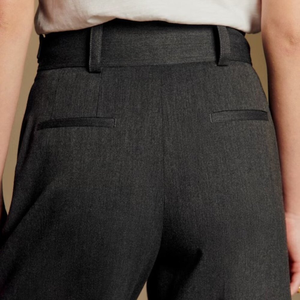 Sezane Aldo Trousers in Mottled Grey - Picture 3 of 10